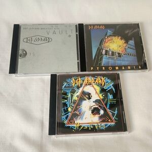 Def Leppard Ozzy Osbourne Cd 3 Piece Lot Pyromania, Hysteria and vault greatest